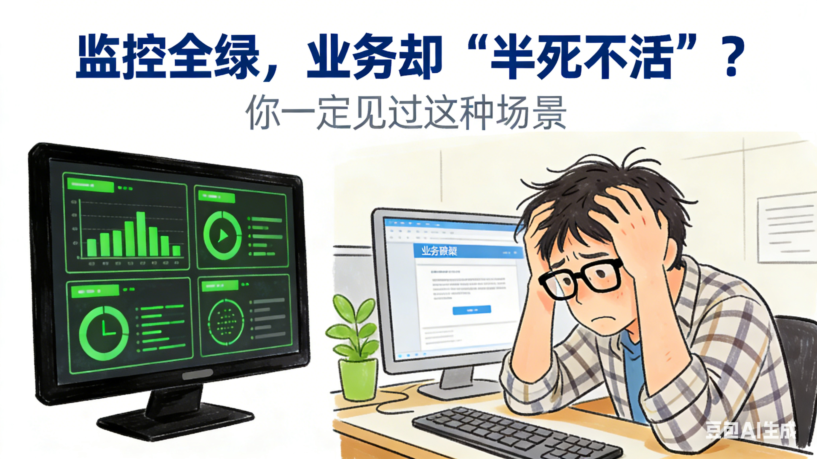监控全绿，但业务已经“半死不活”，你一定见过这种场景